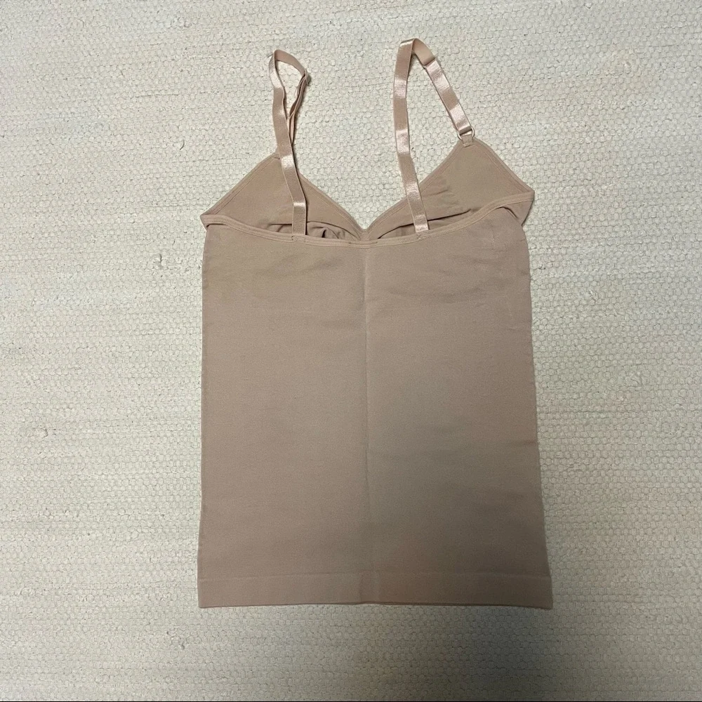 NWOT Shaping Toning Camisole Shape Wear Beige One Size Adjustable Straps - Picture 2 of 5